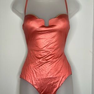 LA PERLA One piece Vermillion Swim suit. Size M